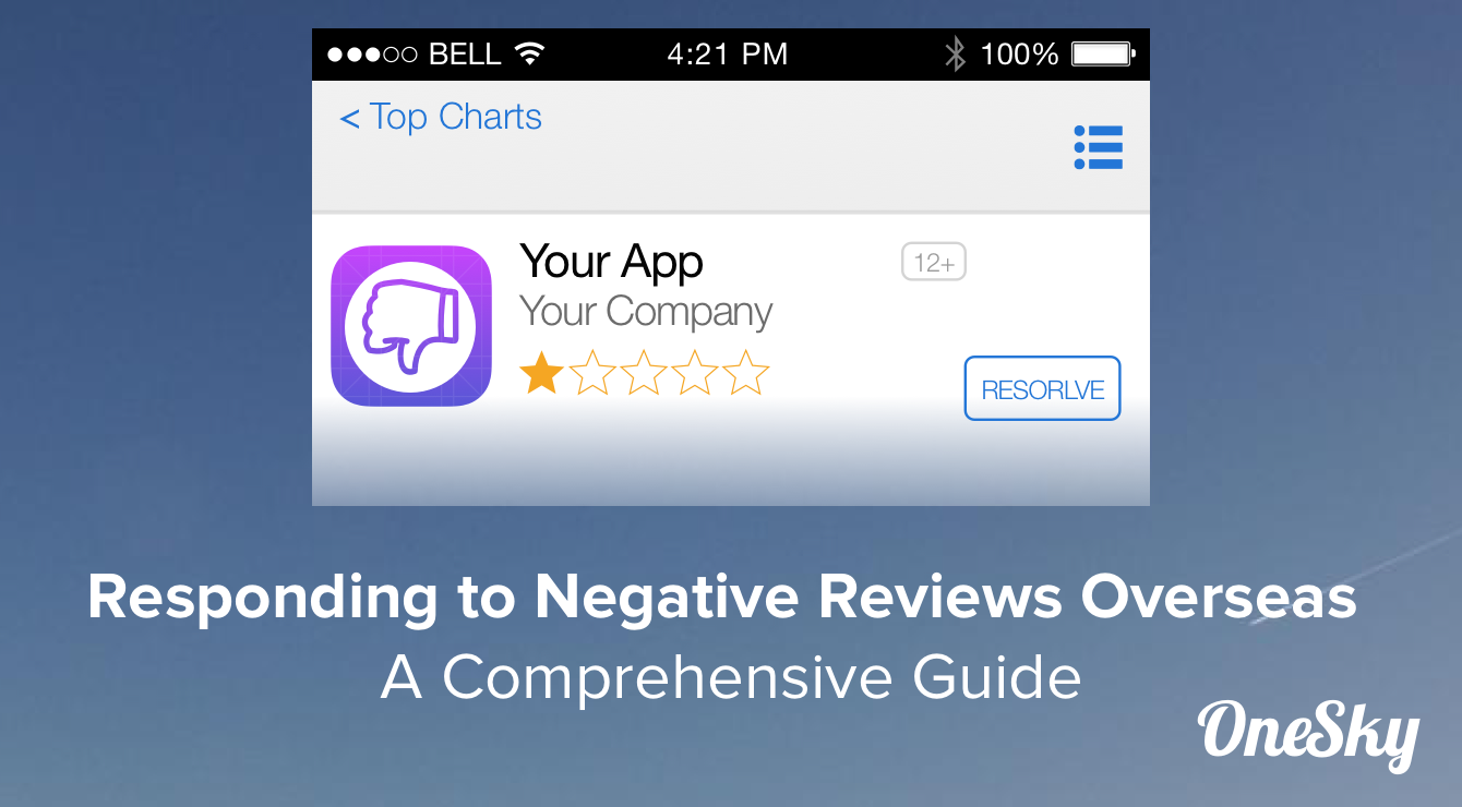 Handling negative app review
