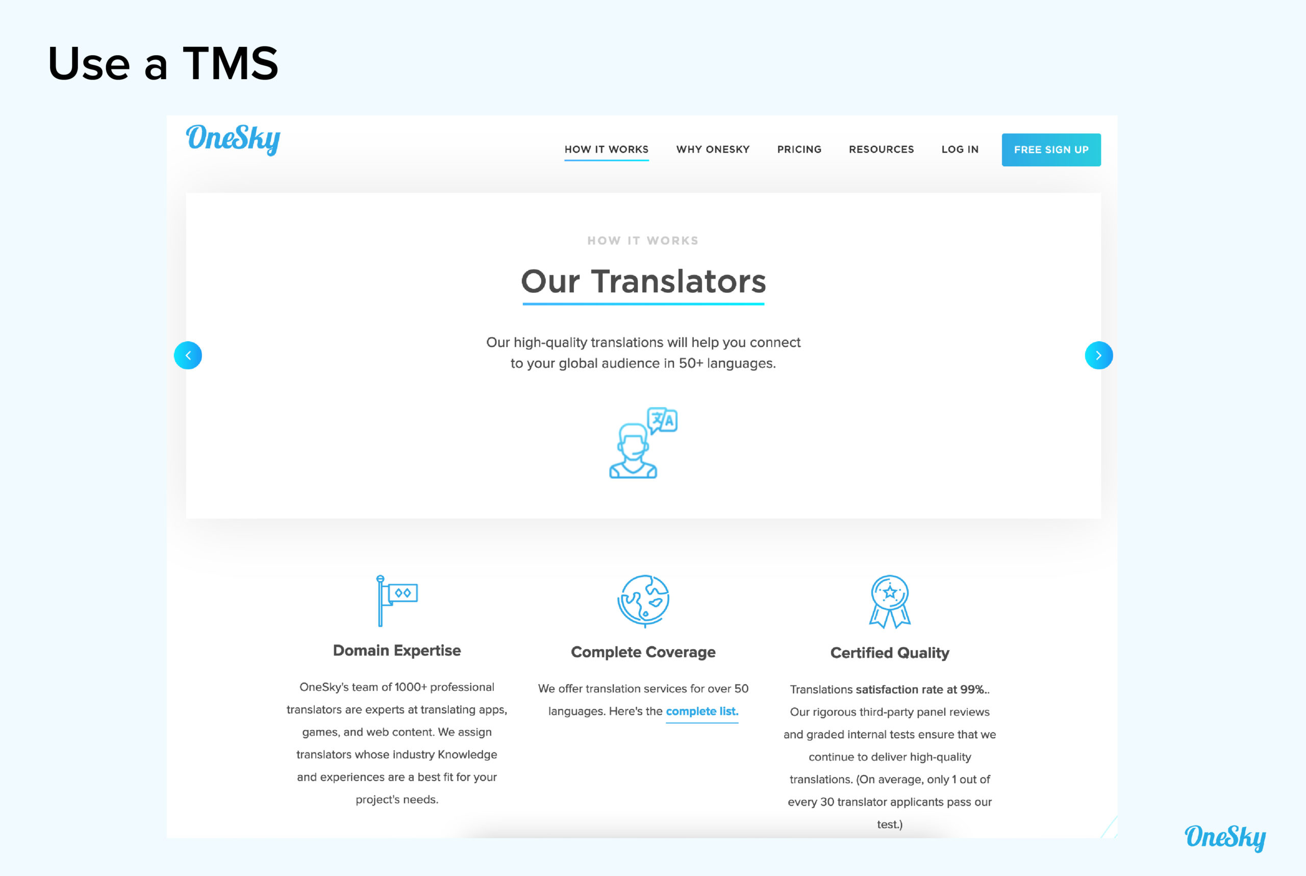 Using a TMS (Translation Management System)