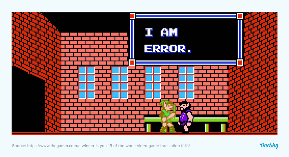 Video Game Character Named “Error”