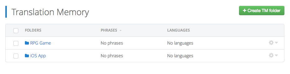 How translation memory is handled in OneSky.